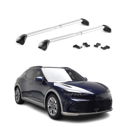 2023-2026 Genesis GV60 Roof Rack Cross Bars Silver Carrier 2 Pcs