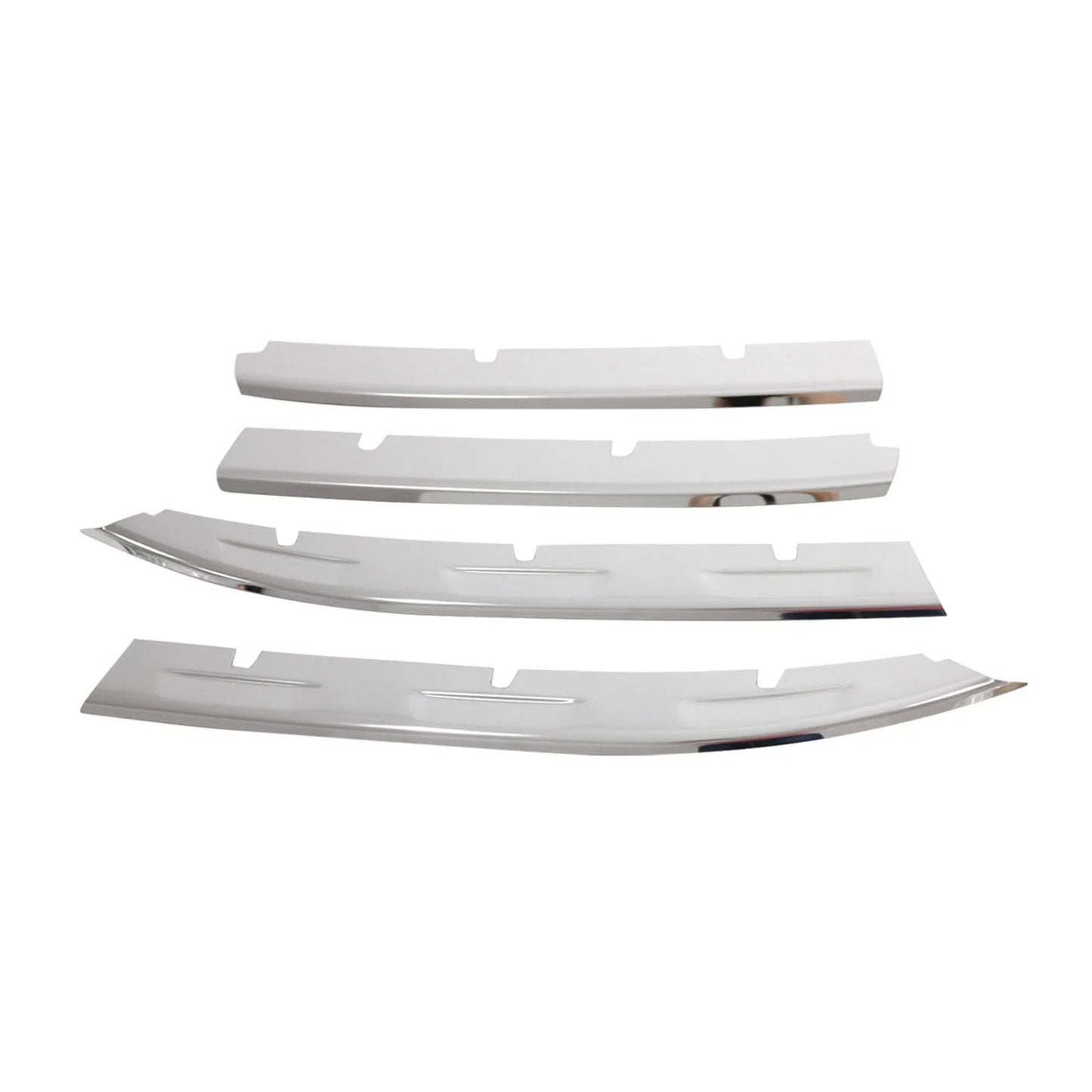 2022-2024 VW Tiguan Front Bumper Grill Trim Molding Stainless Steel Silver 4 Pcs