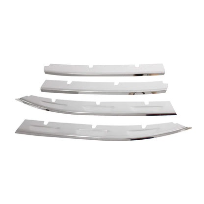2022-2024 VW Tiguan Front Bumper Grill Trim Molding Stainless Steel Silver 4 Pcs