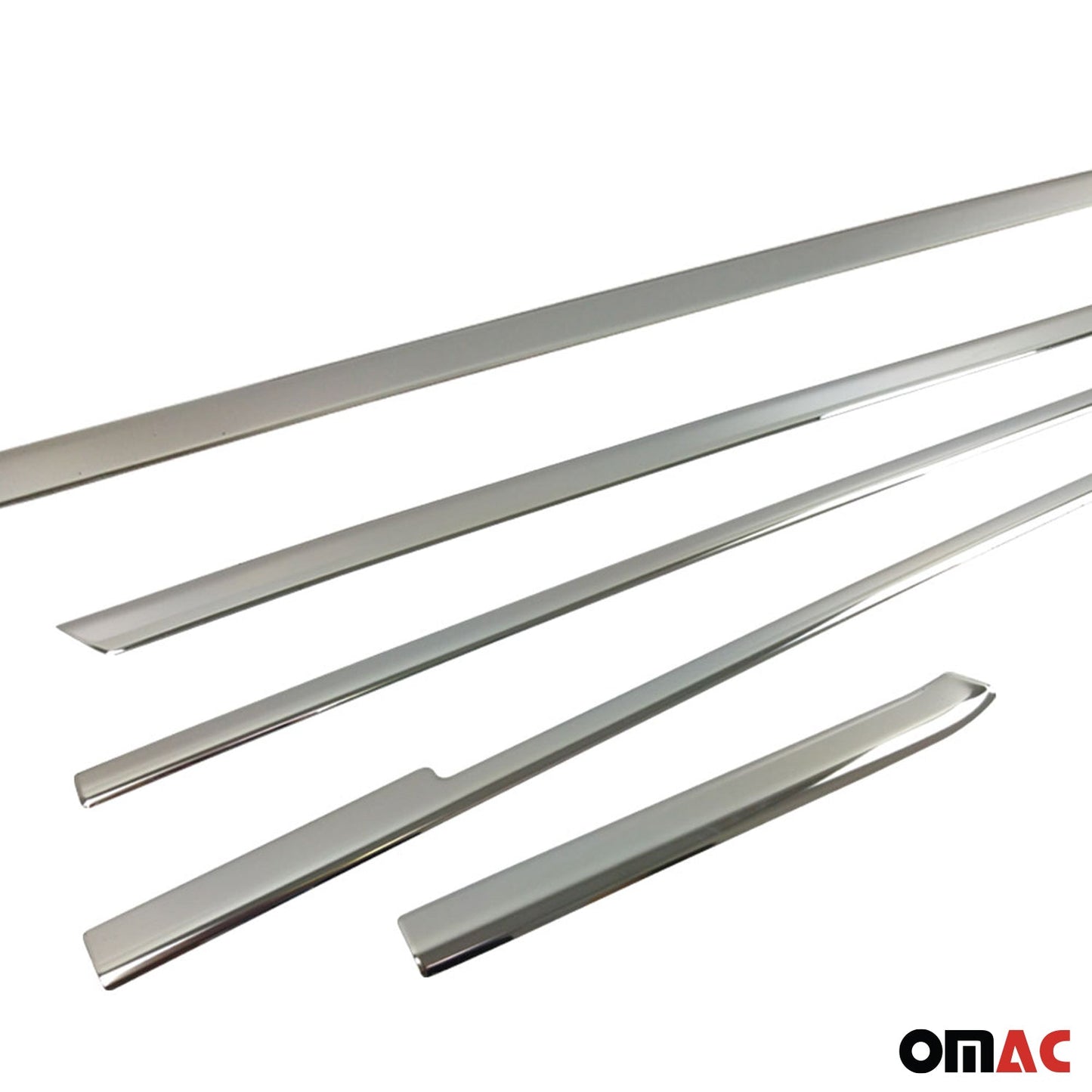2016-2024 Mercedes Metris Long Window Molding Trim Streamer S. Steel 8 Pcs