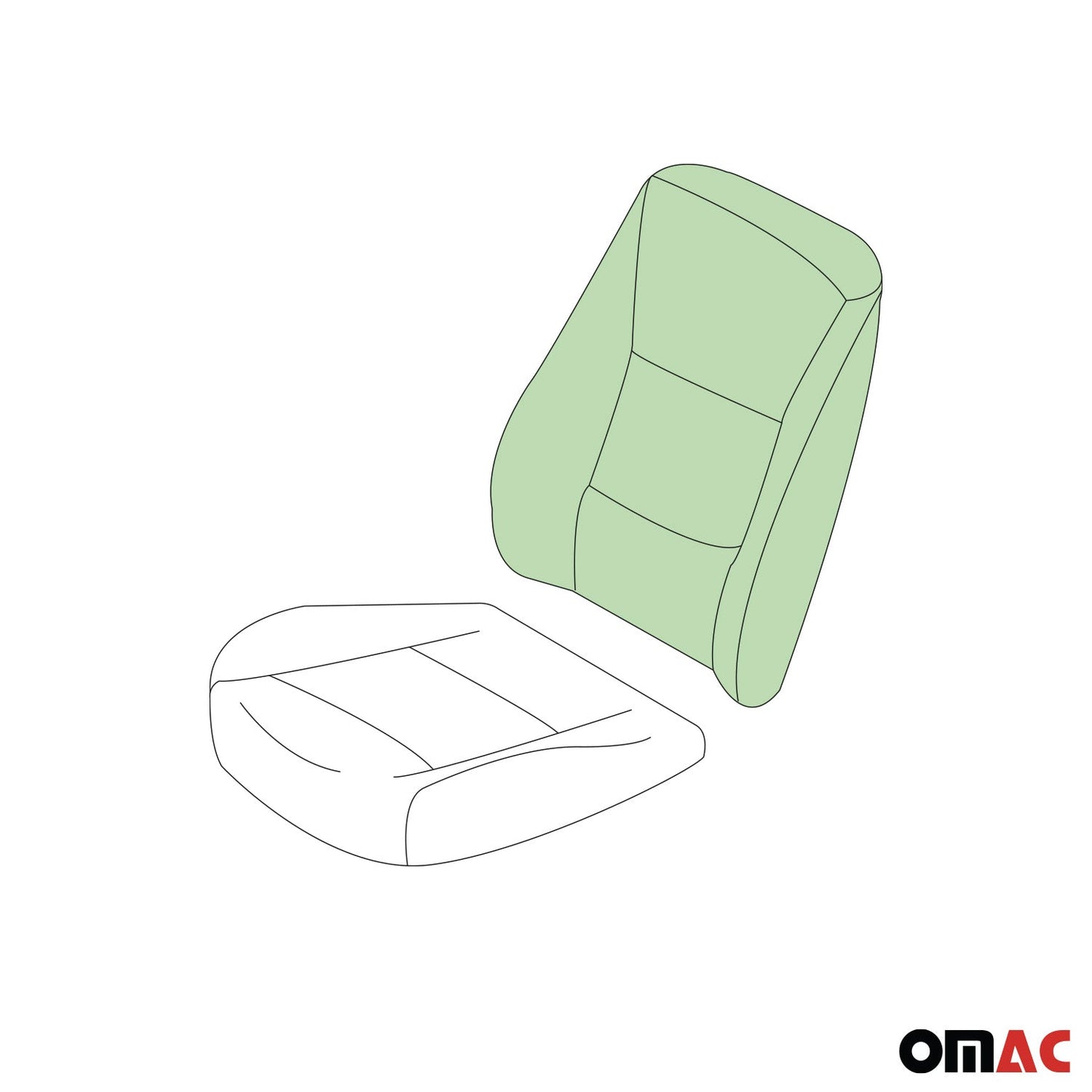1992-2003 Volkswagen Eurovan Backrest Seat Cushion Foam Pad