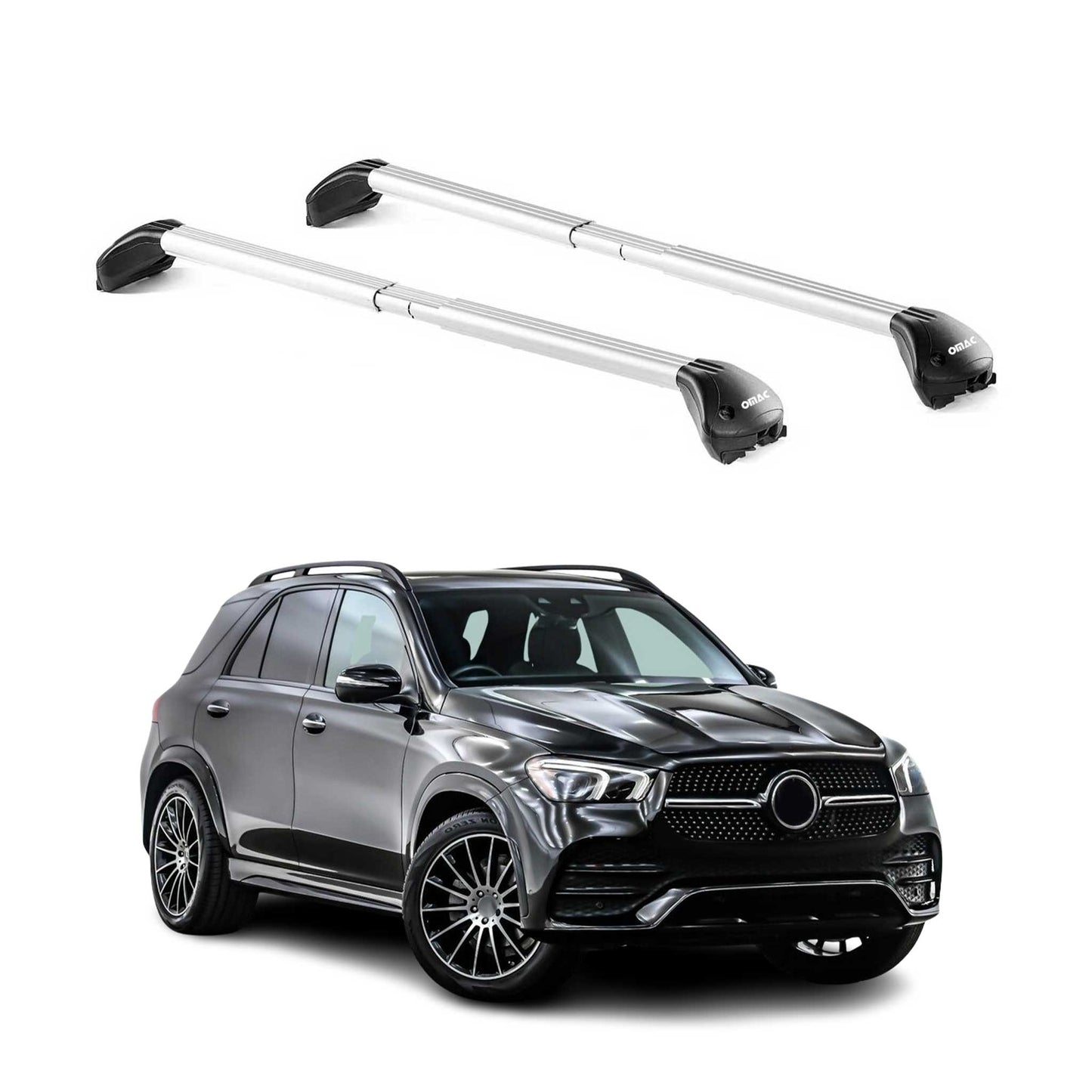 2020-2026 Mercedes GLE Class V167 Roof Rack Cross Bars Silver