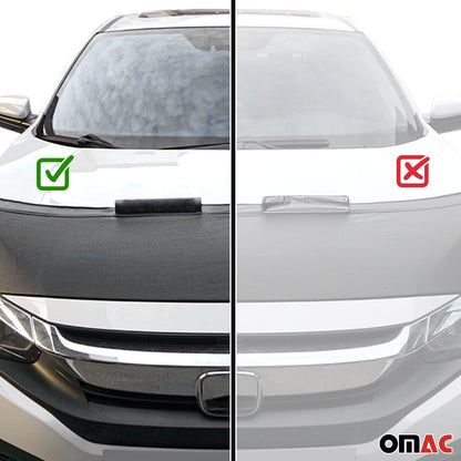 2014-2020 Fiat 500L Car Bonnet Mask Hood Bra Black 1 Pc