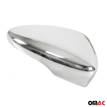 2012-2019 VW Beetle Side Mirror Cover Caps Stainless Steel Silver 2 Pcs
