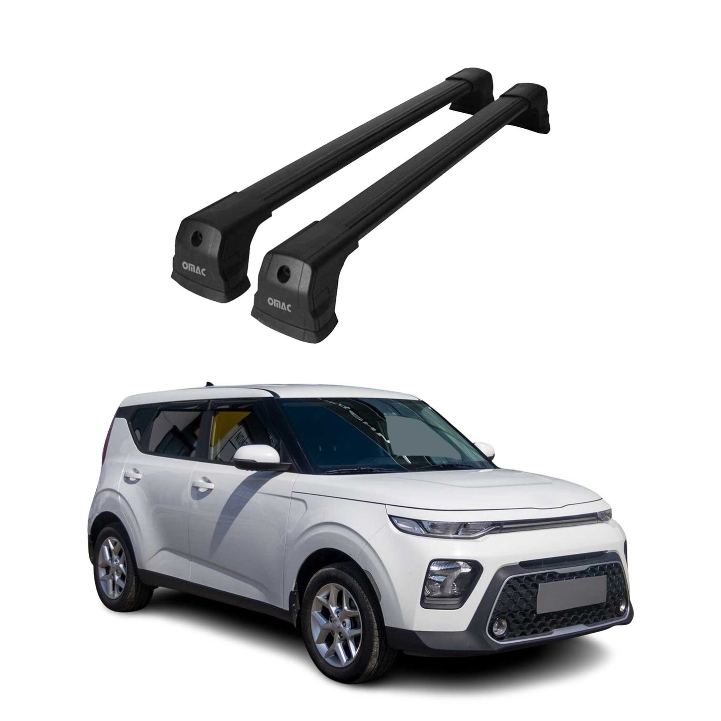 2020-2025 Kia Soul 3.gen Roof Rack Cross Bars Black
