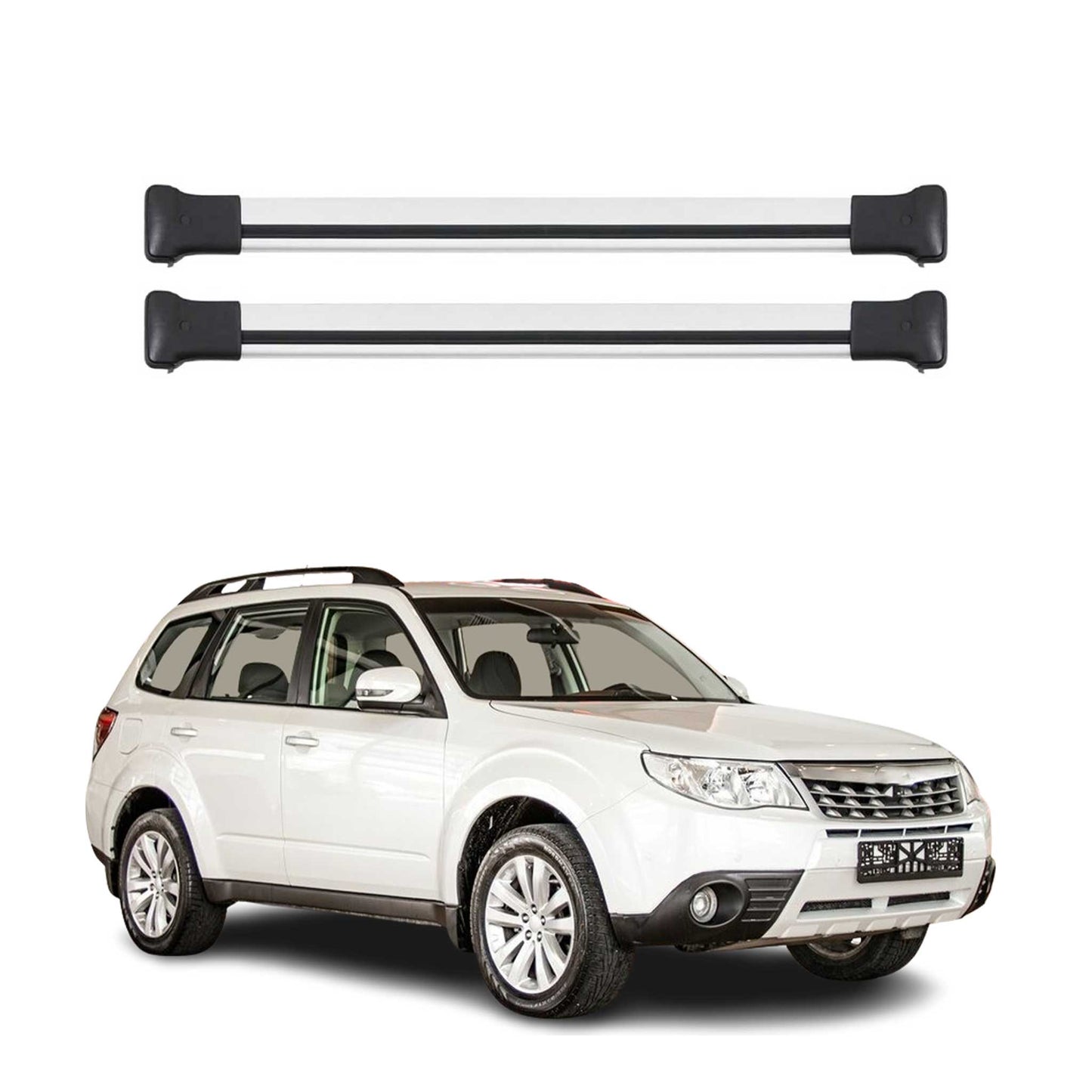 2019-2025 Subaru Forester V Roof Rack Cross Bars Silver
