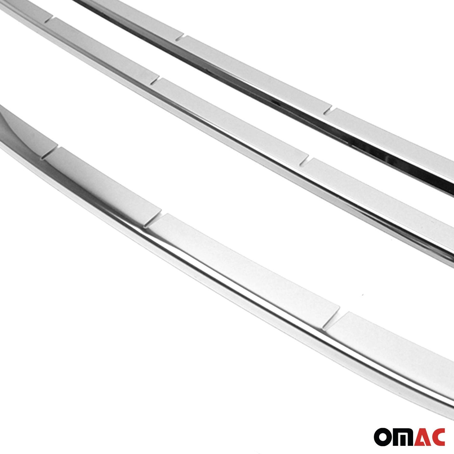 2014-2019 Ford Transit Connect Front Bumper Trim Molding Stainless Steel Silver 4 Pcs