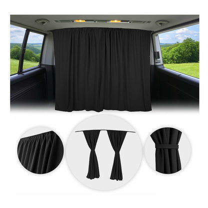 Fiat Cabin Divider Curtains Privacy Curtains Black 2 Curtains