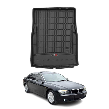 2009-2015 BMW 7 Series F01 Short Sedan Premium Cargo Liner Trunk Mat All Weather Heavy Duty Black