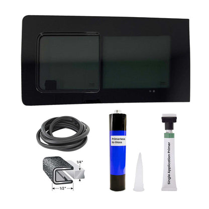 2016-2024 Mercedes Metris Window Glass Fit Kit Front Left Side L2 L3 Black