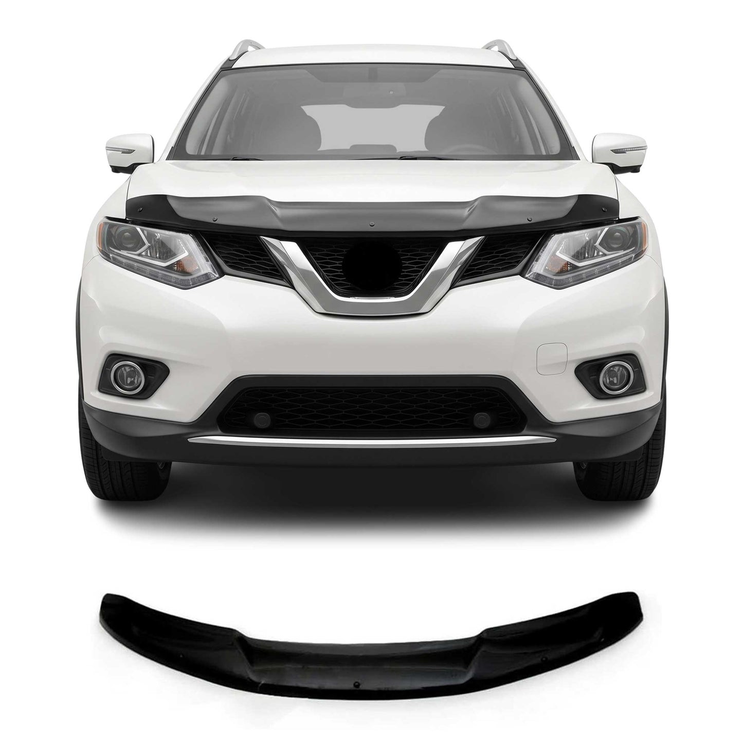 2017-2020 Nissan Rogue Front Bug Shield Hood Deflector 1 Pc Smoke