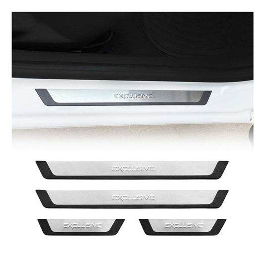 2011-2024 Mitsubishi Outlander Sport Door Sill Scuff Plate Scratch Protector Exclusive Brushed Stainless Steel 4Pcs