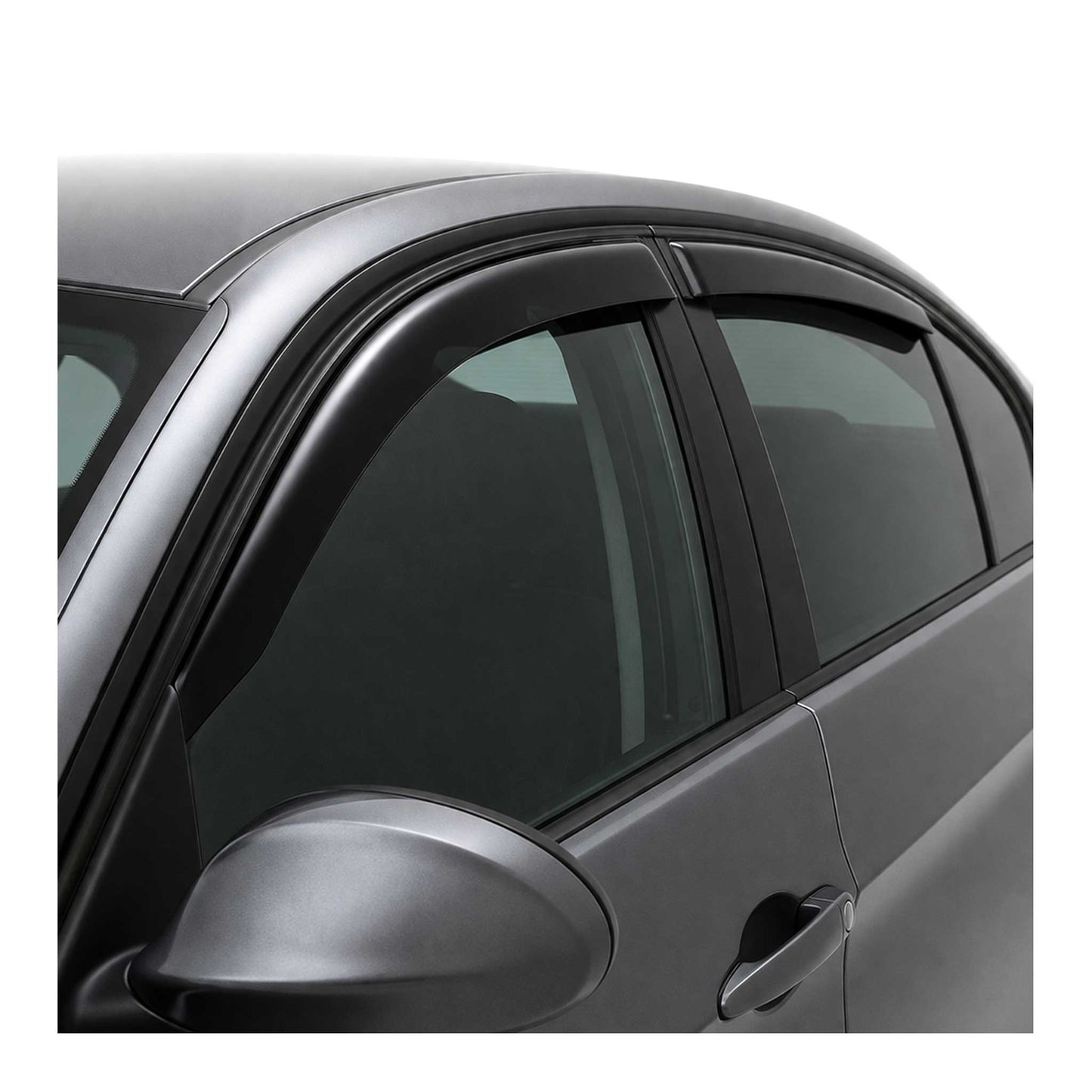 2004-2011 BMW 3 Series E90 Sedan Window Visor Vent Rain Deflector 4Pcs Smoke