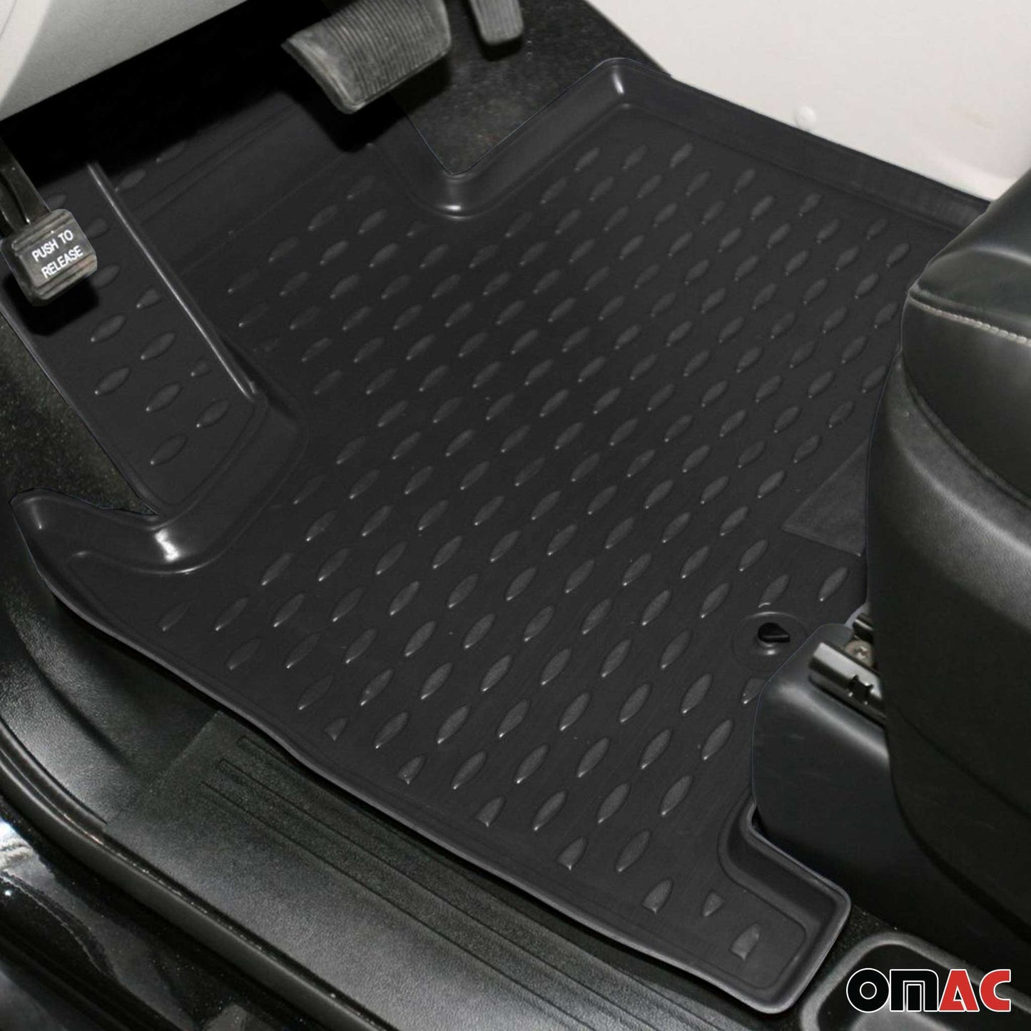 2008-2020 Dodge Grand Caravan Floor Mats & Cargo Liner Full Set All Weather Black