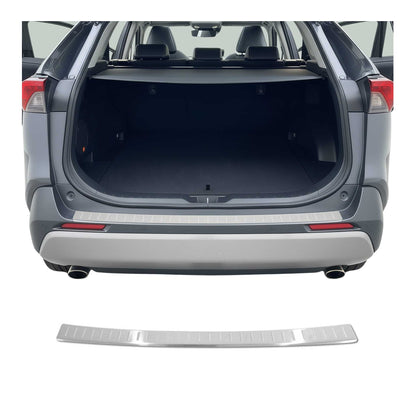 2019-2025 Toyota RAV4 Rear Bumper Sill Cover Protector Guard Brushed Stainless Steel