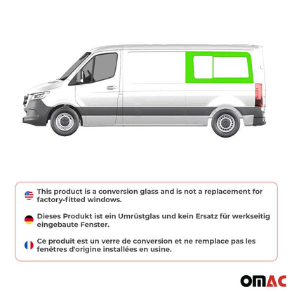 2010-2018 Mercedes Sprinter W906 Local Pickup Sliding Window Glass Rear Left L2