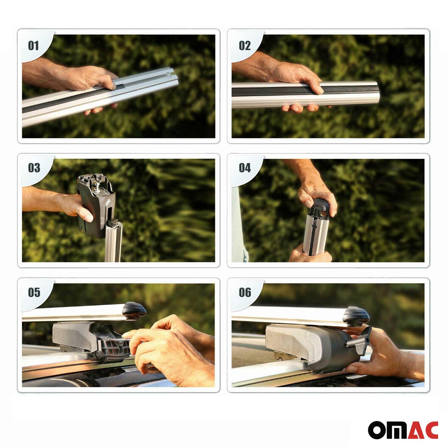2021-2026 Cadillac Escalade Roof Rack Cross Bars Black