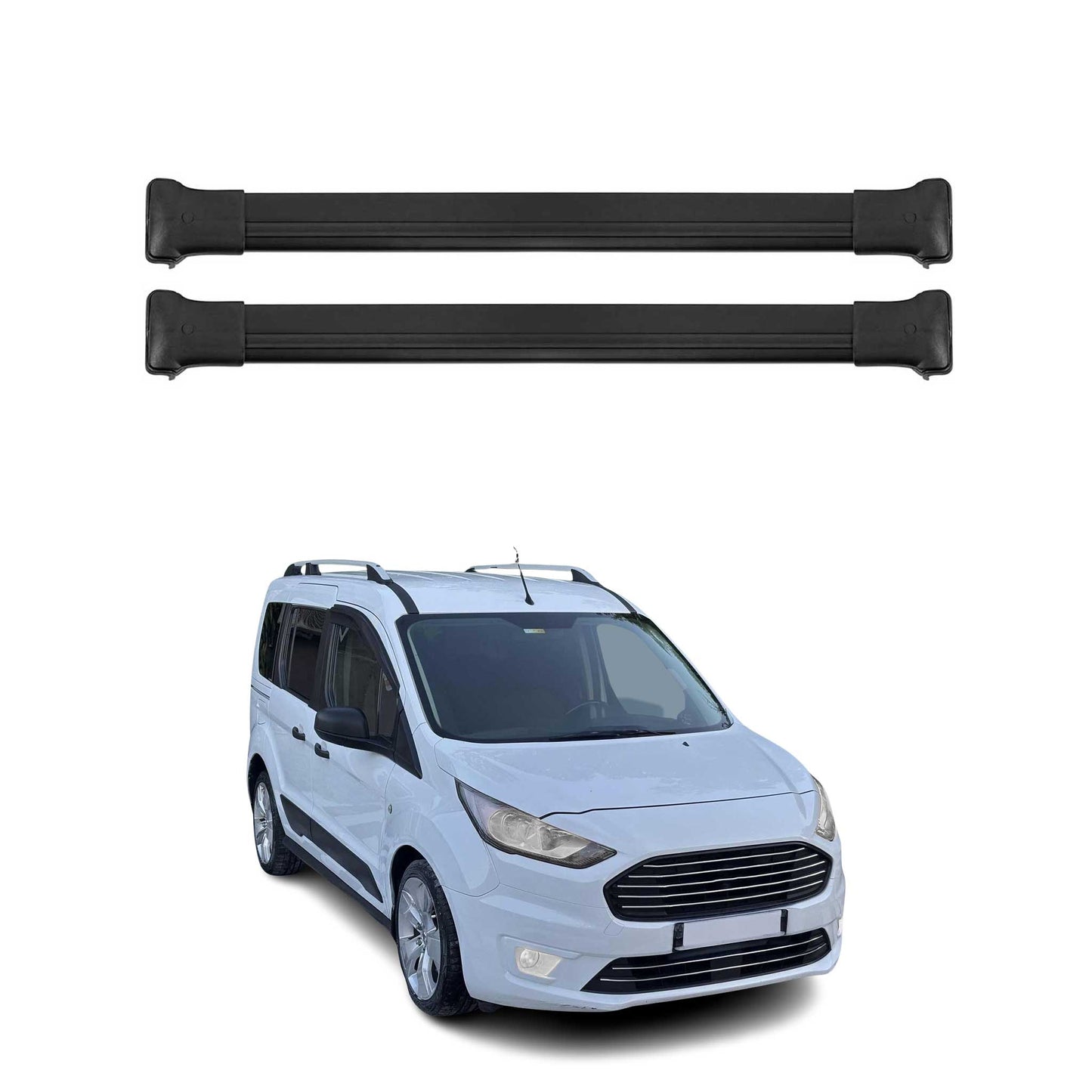 2014-2023 Ford Transit Connect Roof Rack Cross Bars Black
