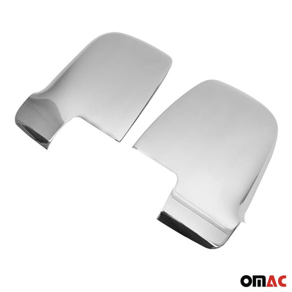 2019-2026 Mercedes Sprinter W907 910 Side Mirror Cover Caps Stainless Steel Silver 2Pcs