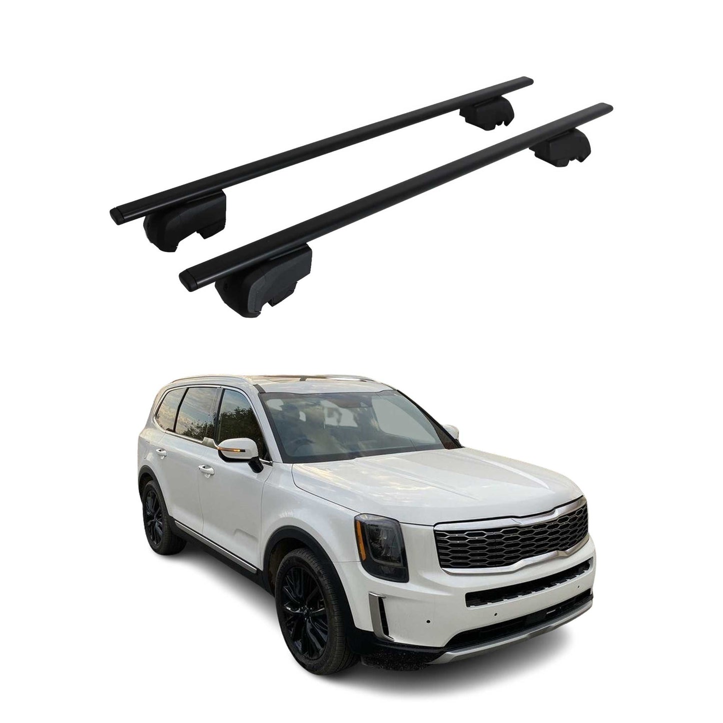2020-2025 Kia Telluride 1.gen Roof Rack Cross Bars Black