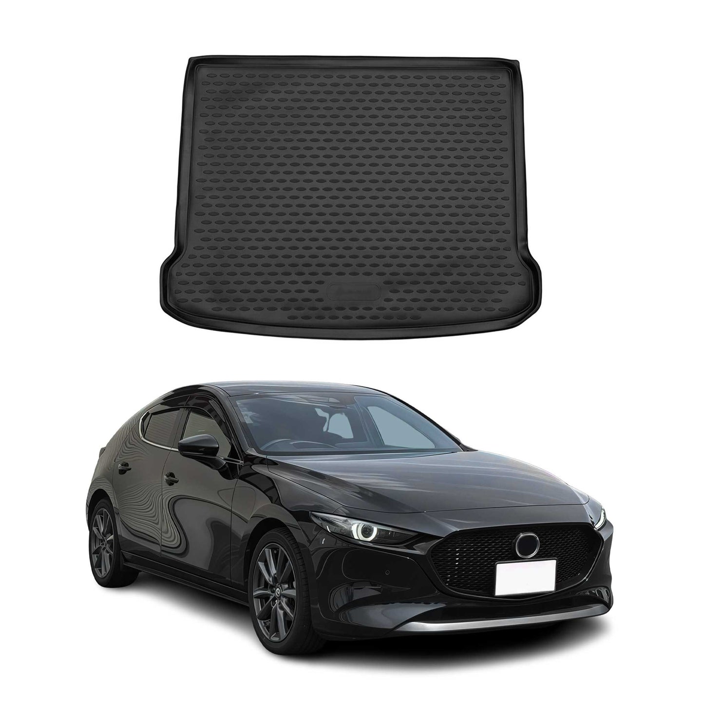 2019-2026 Mazda 3 Hatchback Cargo Liner Trunk Mat All Weather Black
