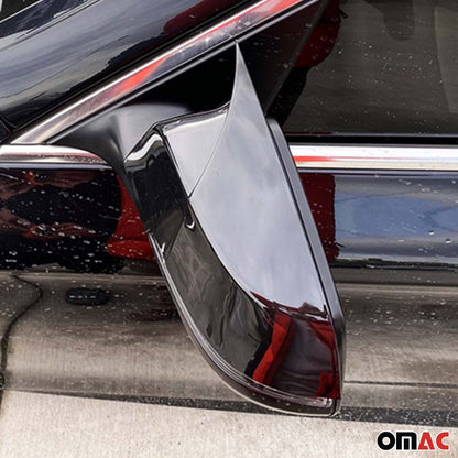 2014-2018 BMW 5 Series F10 F11 F18 2014-2018 FL Side Mirror Cover ABS Black Gloss 2Pcs