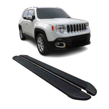 2015-2024 Jeep Renegade Running Boards Side Steps Black