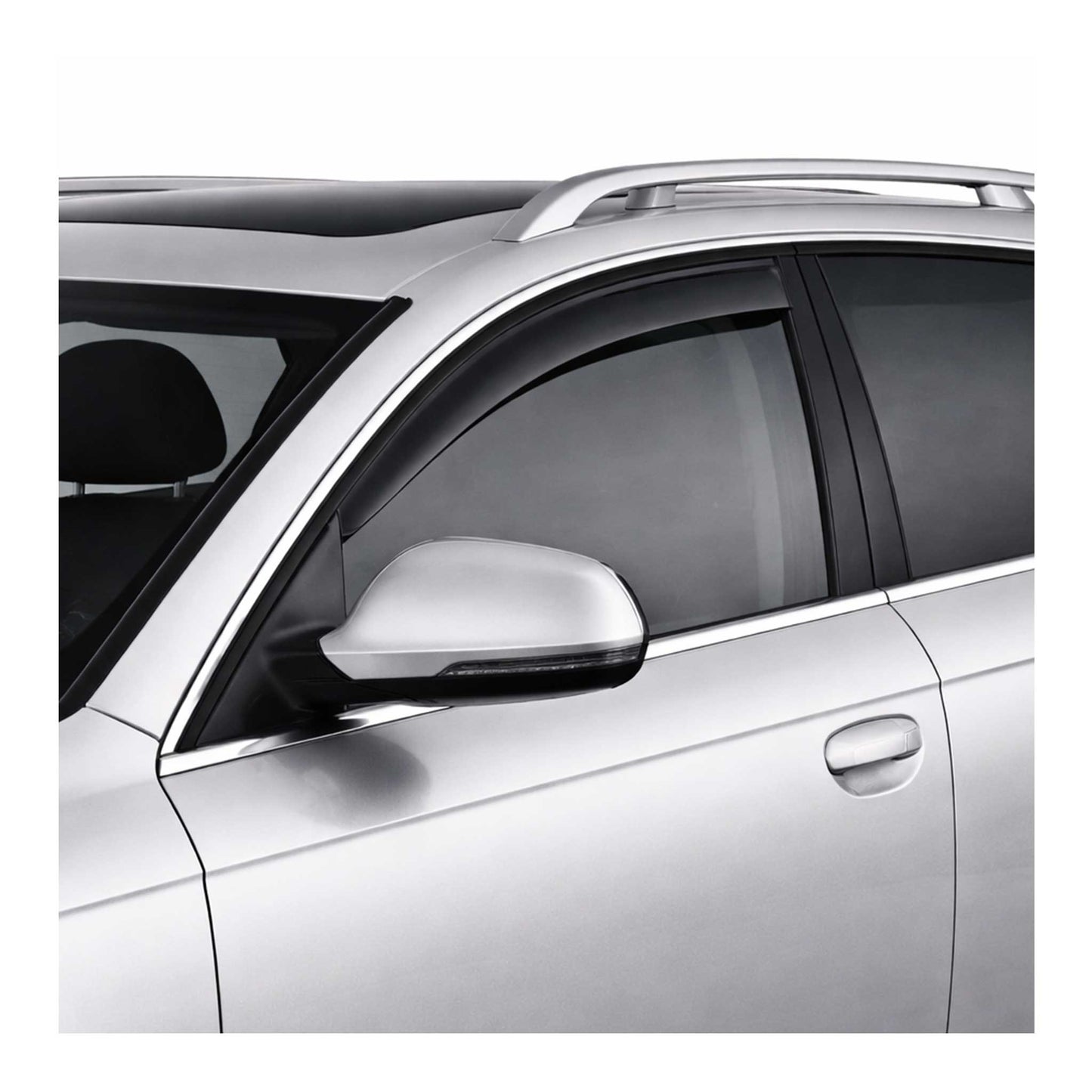 2005-2011 Audi A6 C6 S6 RS6 Sedan Avant Allroad Window Visor Vent Rain Deflector 2Pcs Smoke
