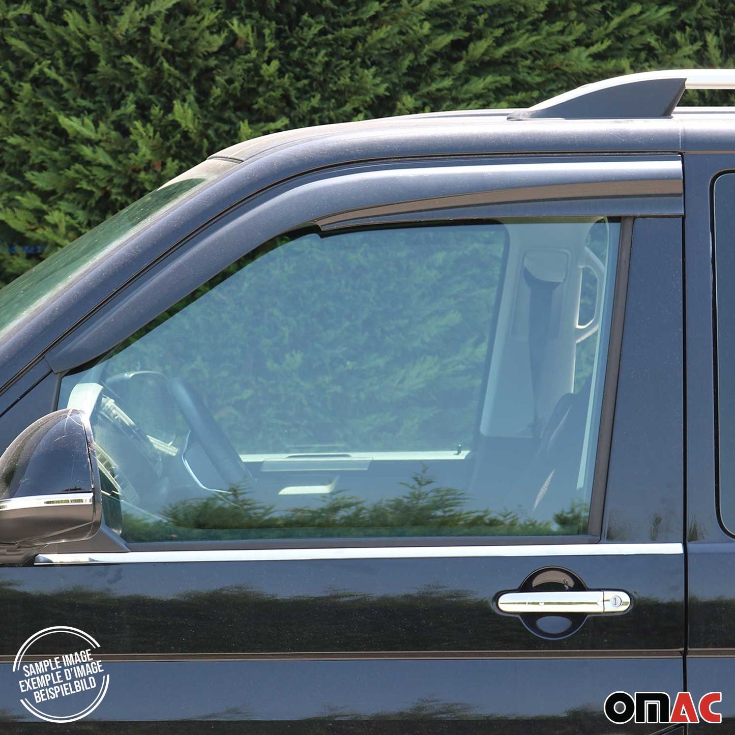 2019-2026 Mercedes Sprinter W907 910 Window Visor Vent Rain Deflector 2Pcs Smoke