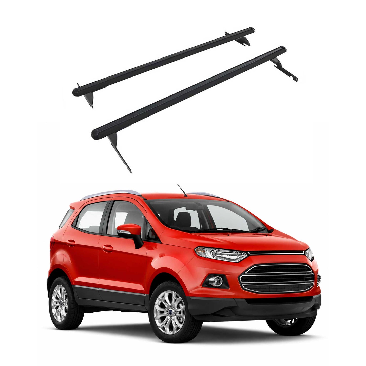 2018-2022 Ford EcoSport Roof Rack Cross Bars Black