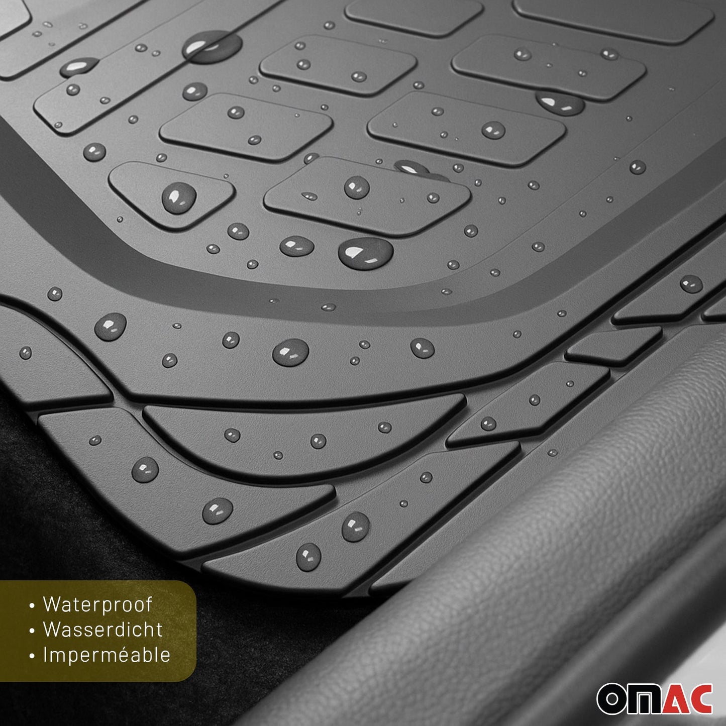 Mercedes E Class Heavy Duty Trim to fit Floor Mats Liner Black All Weather 4Pcs