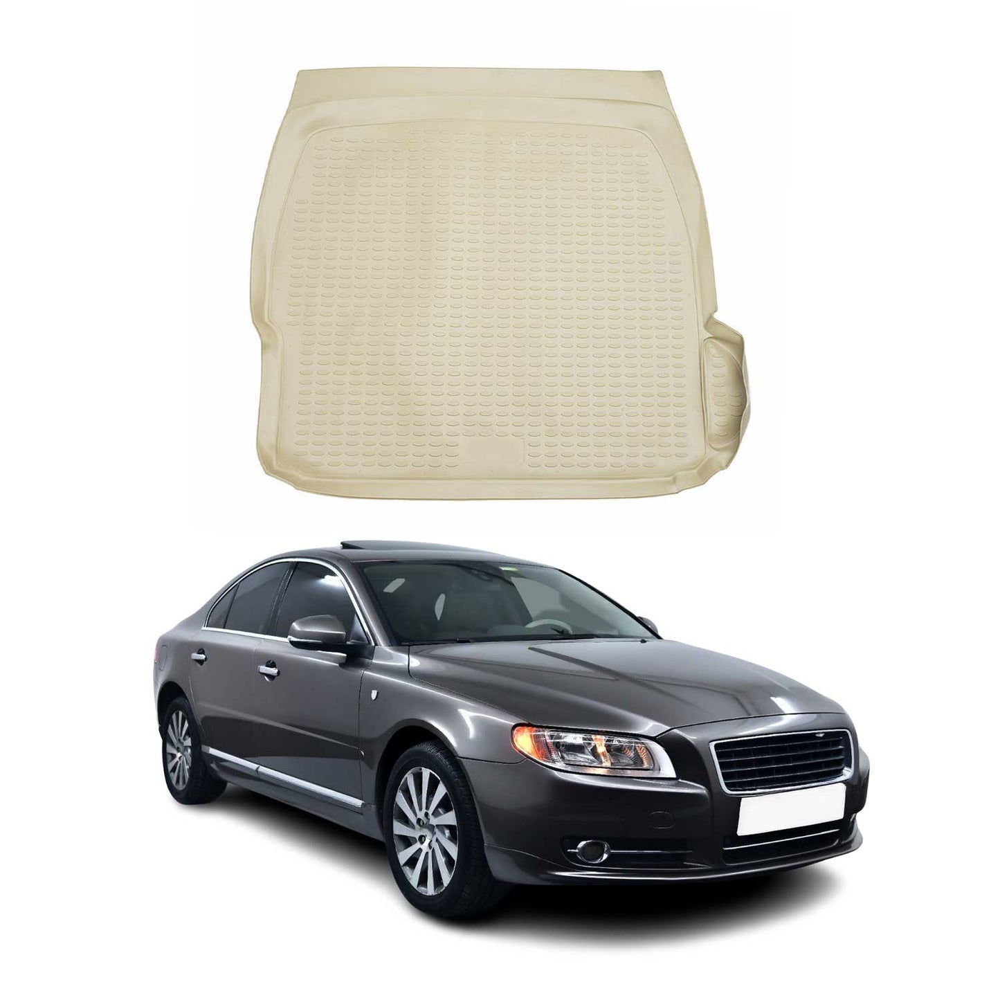 2007-2016 Volvo S80 Cargo Liner Trunk Mat All Weather Beige