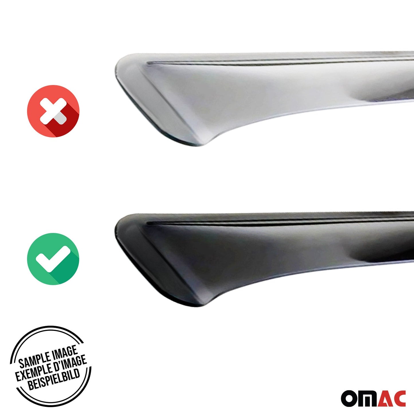 2021-2026 Kia K5 Sedan Window Visor Vent Rain Deflector 4Pcs Smoke