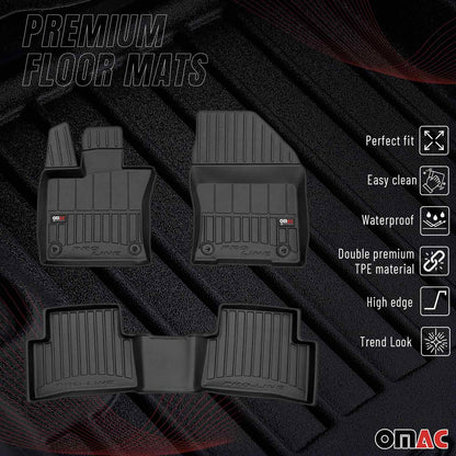 2019-2026 Lexus UX200 UX250h Premium Floor Mats Liners Full Set All Weather Heavy Duty