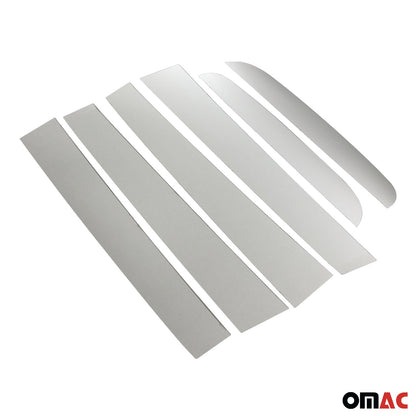 2019-2023 Ford Ranger Window B Pillar Posts Door Trim Cover Stainless Steel Silver 6x