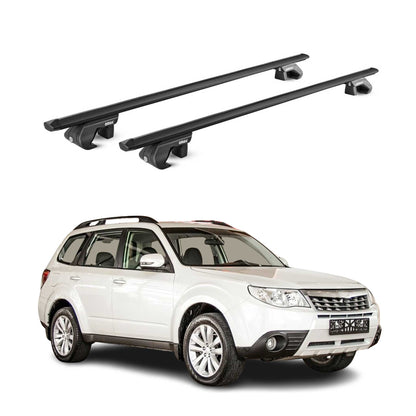 2009-2013 Subaru Forester III Roof Rack Cross Bars Black