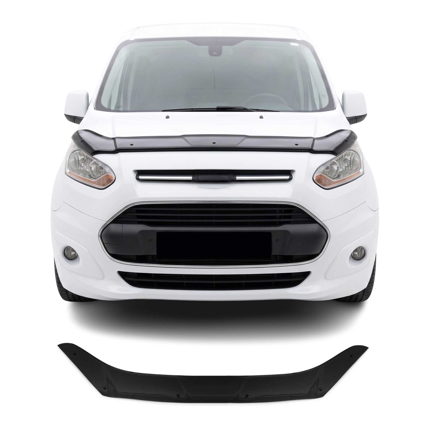 2014-2019 Ford Transit Connect Front Bug Shield Hood Deflector 1 Pc Smoke