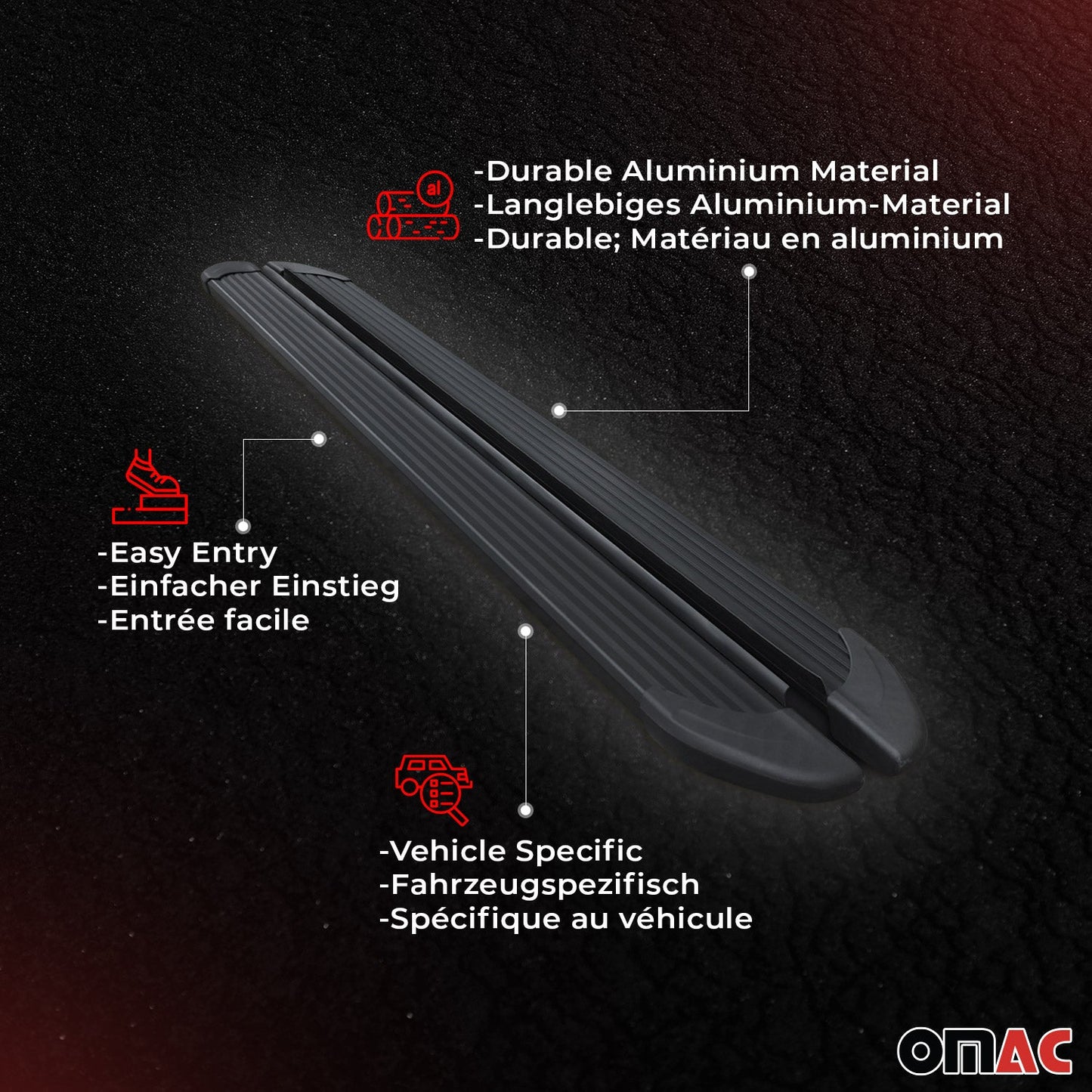 2017-2022 Honda CR-V Nerf Bar Side Step Running Boards Alu 2x