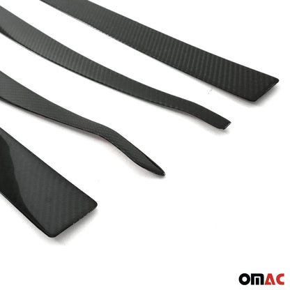 2015-2024 Jeep Renegade Side Door Molding Trim Skirt Garnish Carbon Fiber 4x