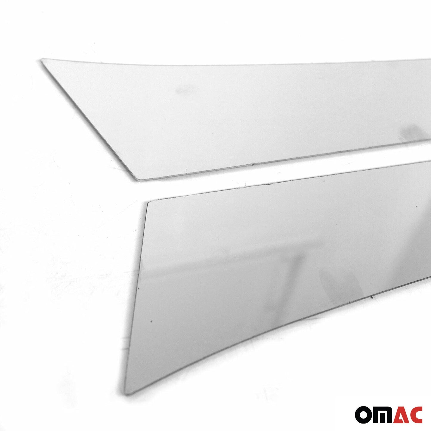 2017-2026 Jeep Compass Trunk Wing Side Trim Silver Stainless Steel 2 Pcs