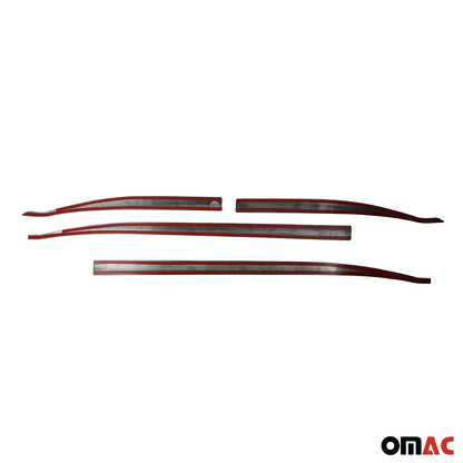 2019-2024 Jeep Renegade Side Door Molding Trim  Brushed Steel Dark 4x
