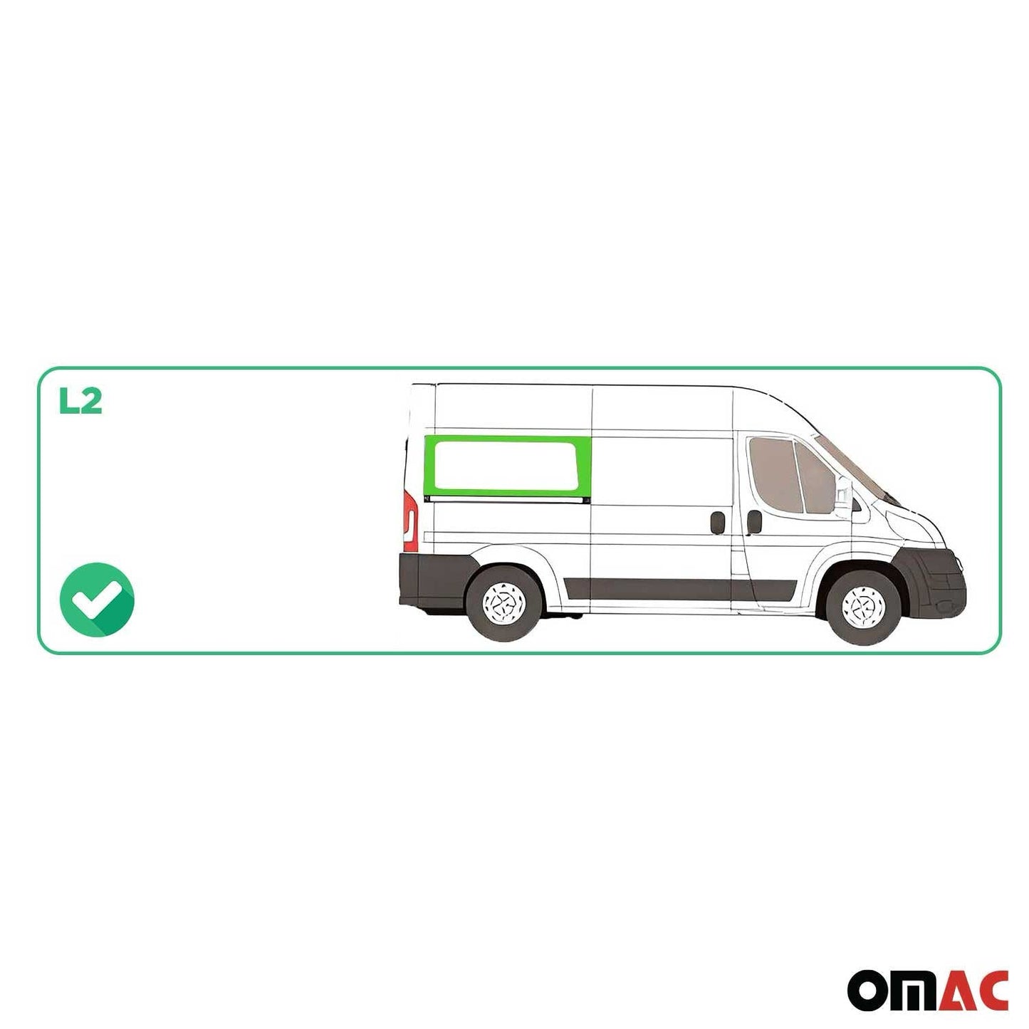 2014-2026 RAM ProMaster Window Glass Fit Kit Rear Right Side Sliding Door L2