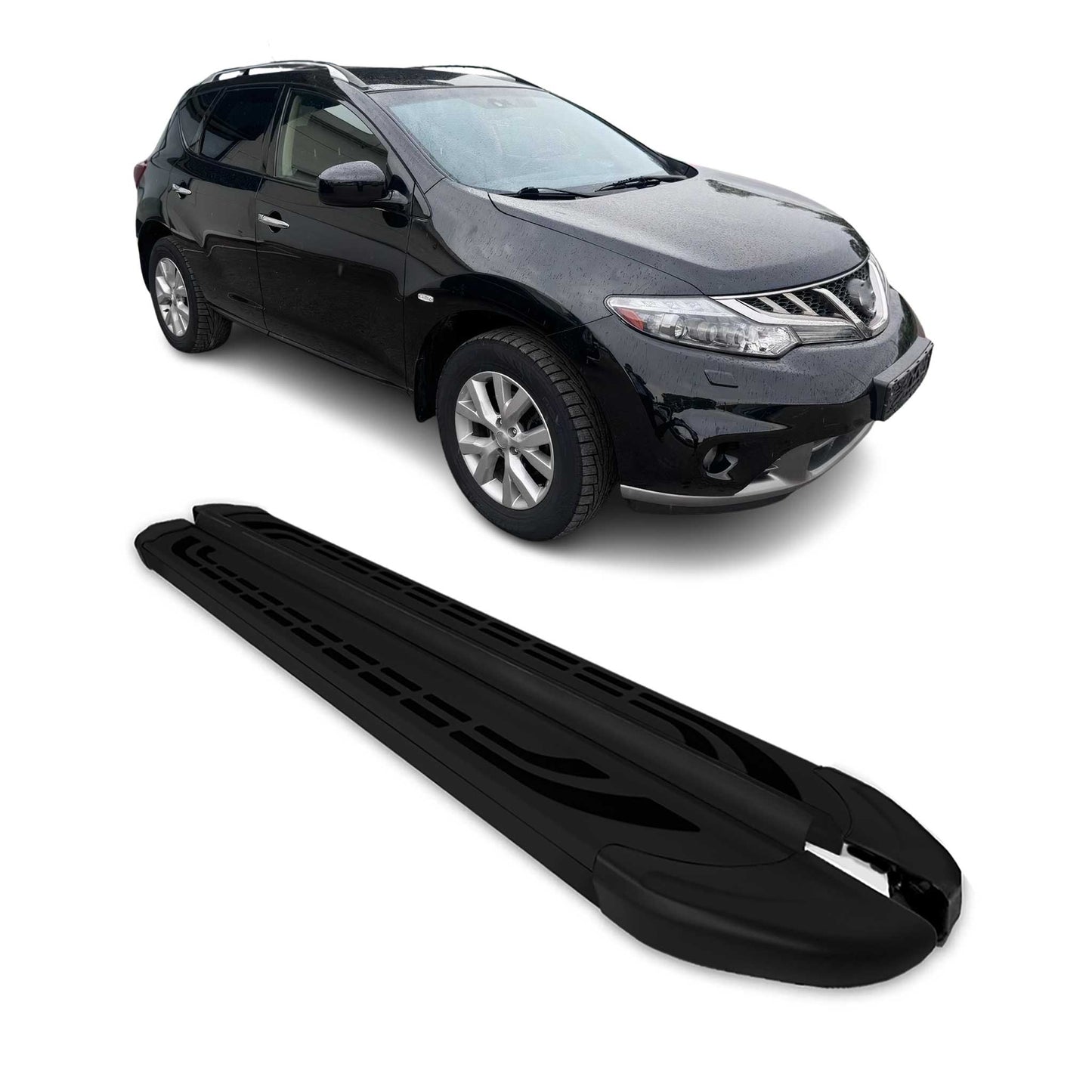 2009-2014 Nissan Murano Running Boards Side Steps Black