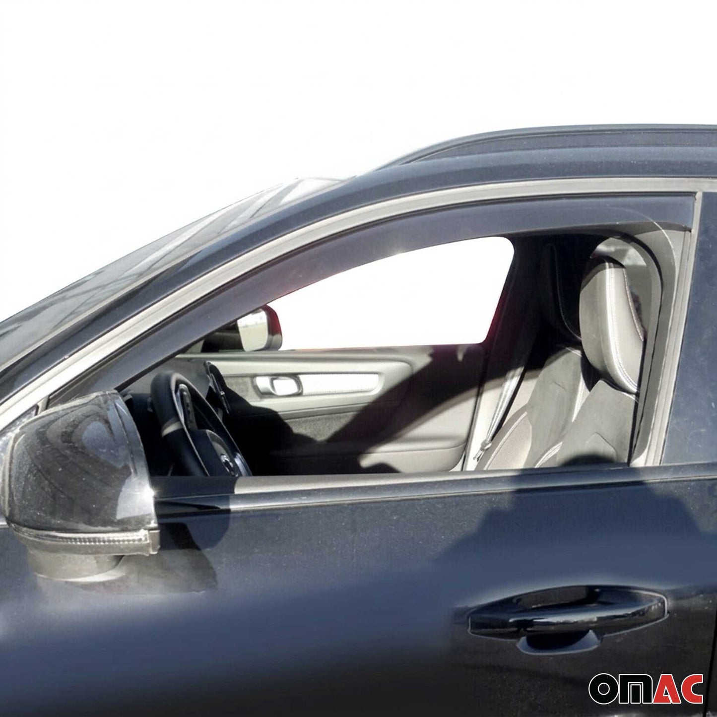 2019-2026 Volvo XC40 Window Visor Vent Rain Deflector 4Pcs Smoke