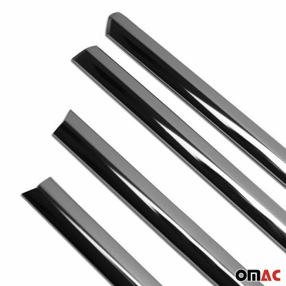 2015-2021 VW Golf Mk7 Window Molding Trim Streamer Stainless Steel Dark 4Pcs
