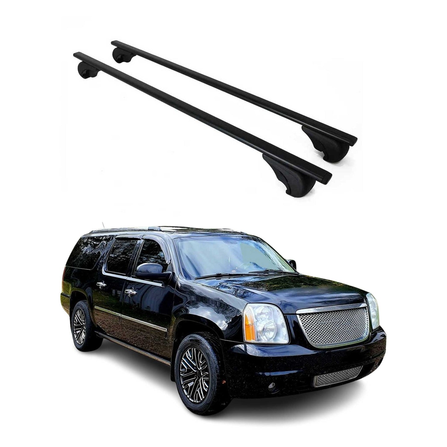 2000-2013 Chevrolet Suburban 2500 Roof Rack Cross Bars Black