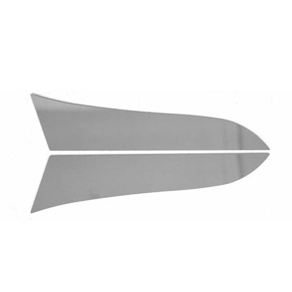 2017-2026 Jeep Compass Trunk Wing Side Trim Silver Stainless Steel 2 Pcs