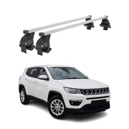 2017-2026 Jeep Compass Roof Rack Cross Bars Silver