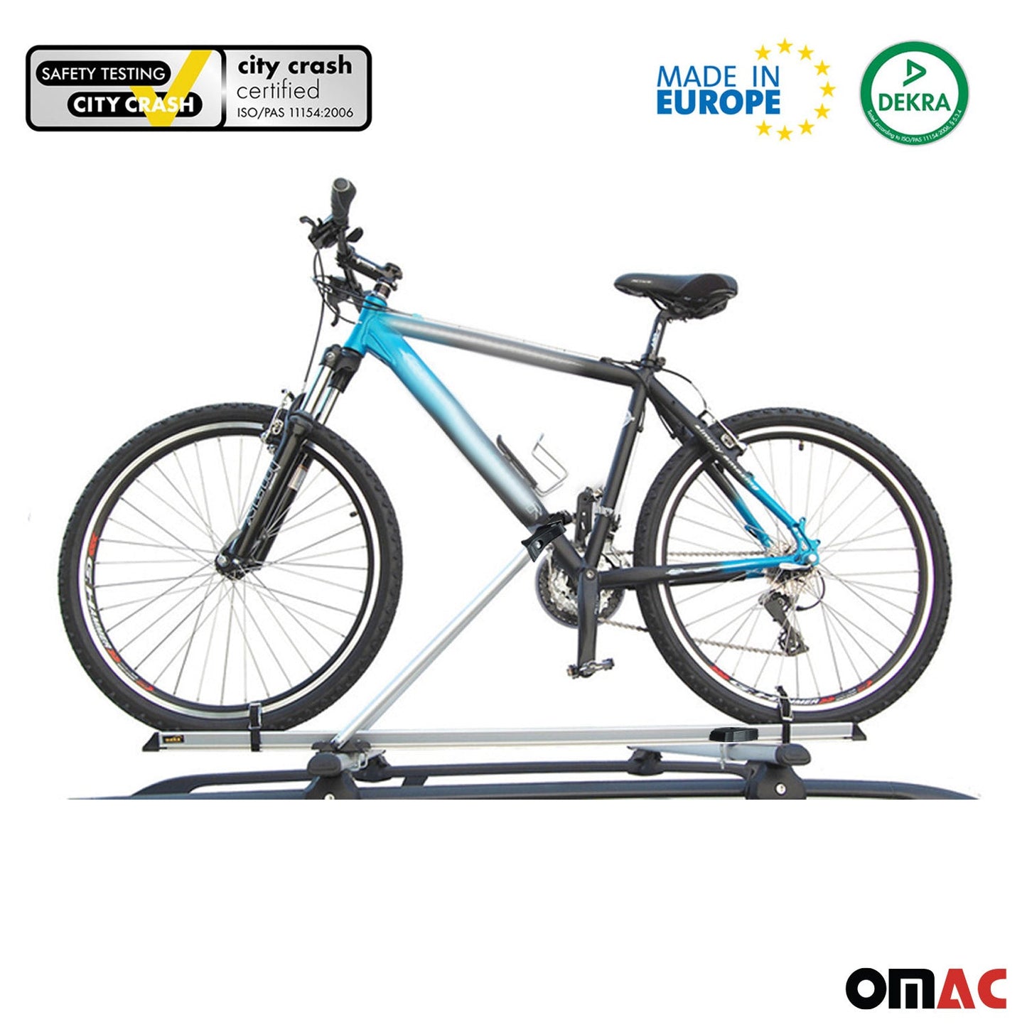 2Pcs Pro Bike Carrier Roof Mount Aluminum Bicycle Rack Cycling Car Truck SUV
