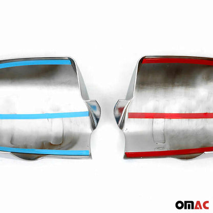 2006-2011 Hyundai Accent 3.gen Sedan Side Mirror Cover Caps Chrome Silver 2 Pcs